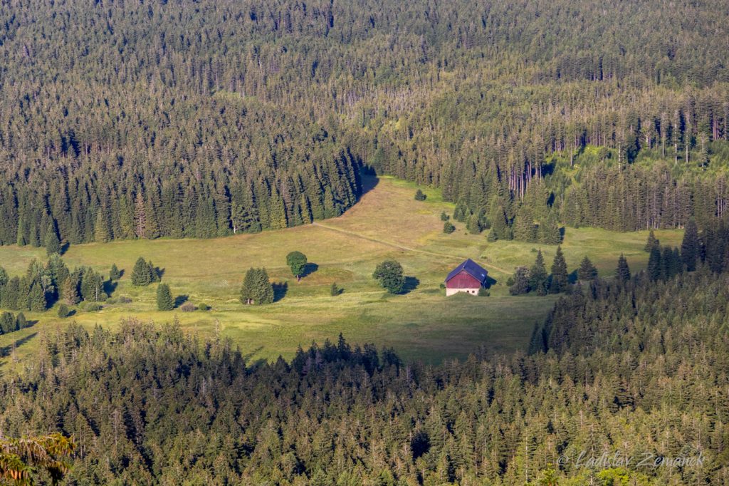 Pancíř - výhled na zaniklou ves Nový Brunst